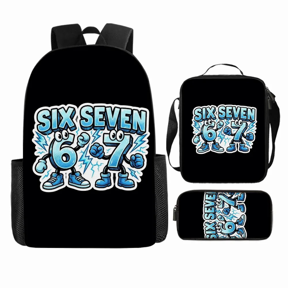 Cute Anime-Inspired Backpack & Lunch Bag Set for Students