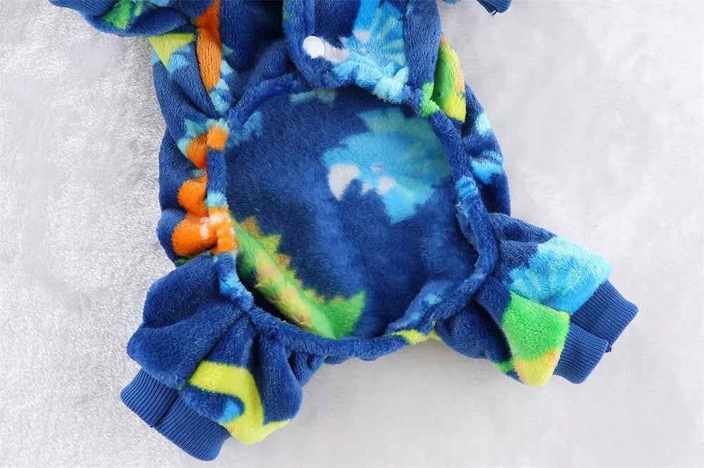 Soft Flannel Dog Pajamas | Cute Cartoon Animal PJs for Dogs