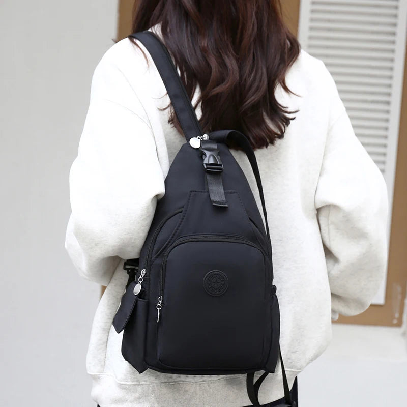 Women's Large Capacity Nylon Crossbody Bag | Versatile Sling & Backpack