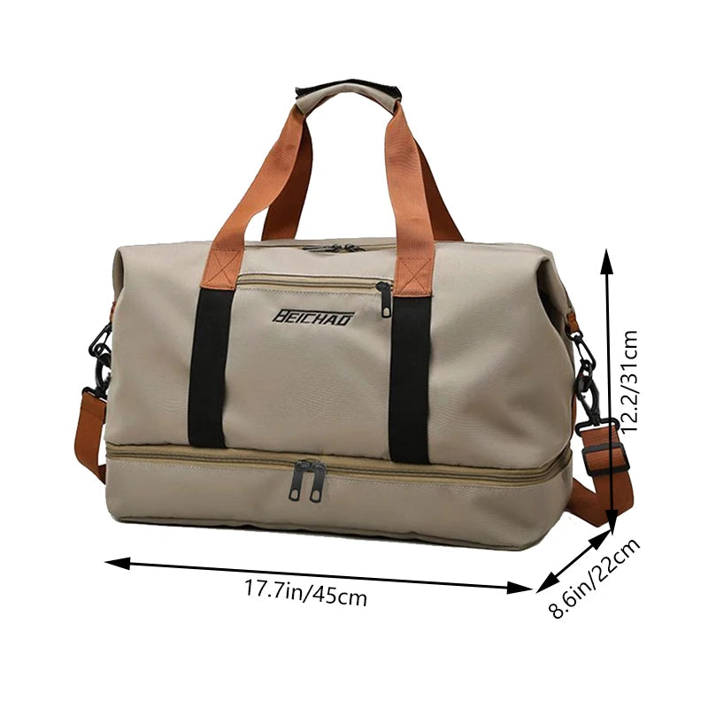 Portable Fitness Gym Bag | Lightweight Travel Duffle Tote