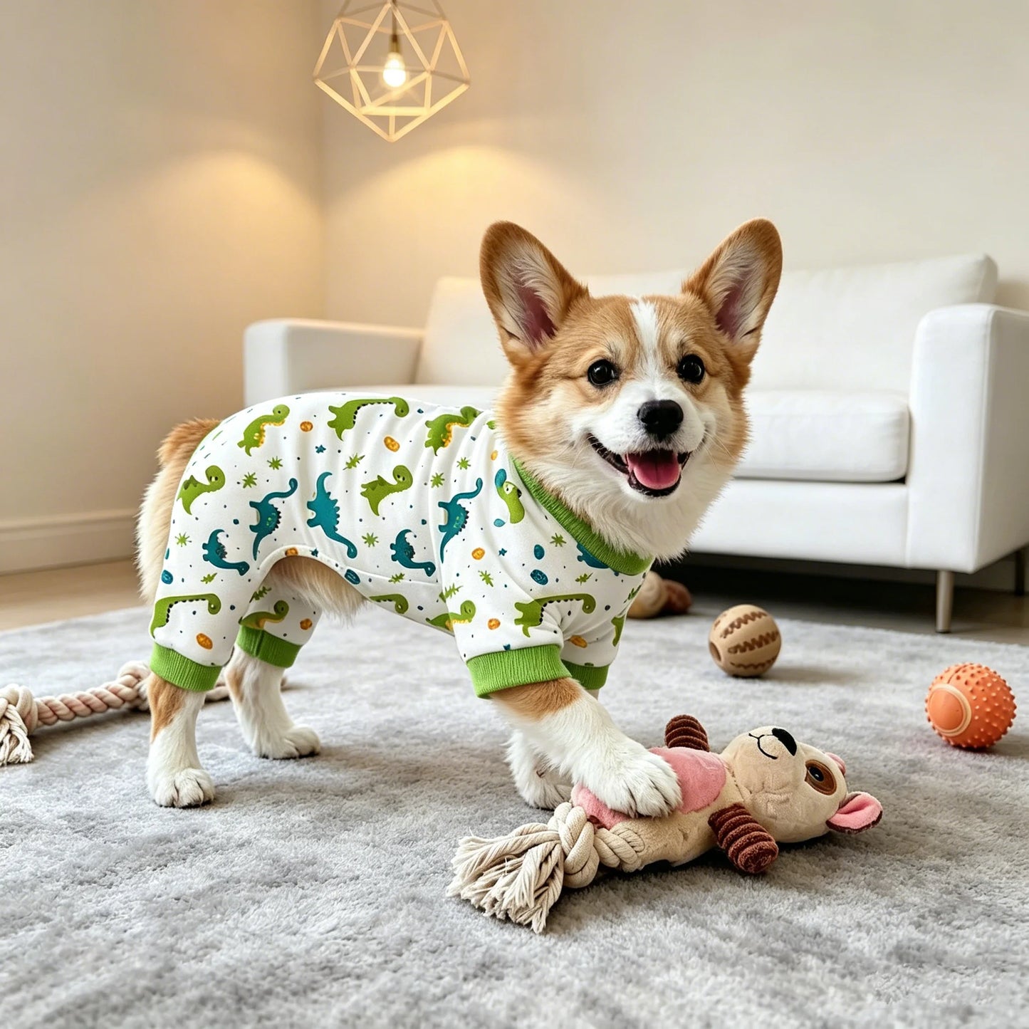 Cute Dog Pajamas for Small & Medium Dogs | Soft & Breathable Onesie