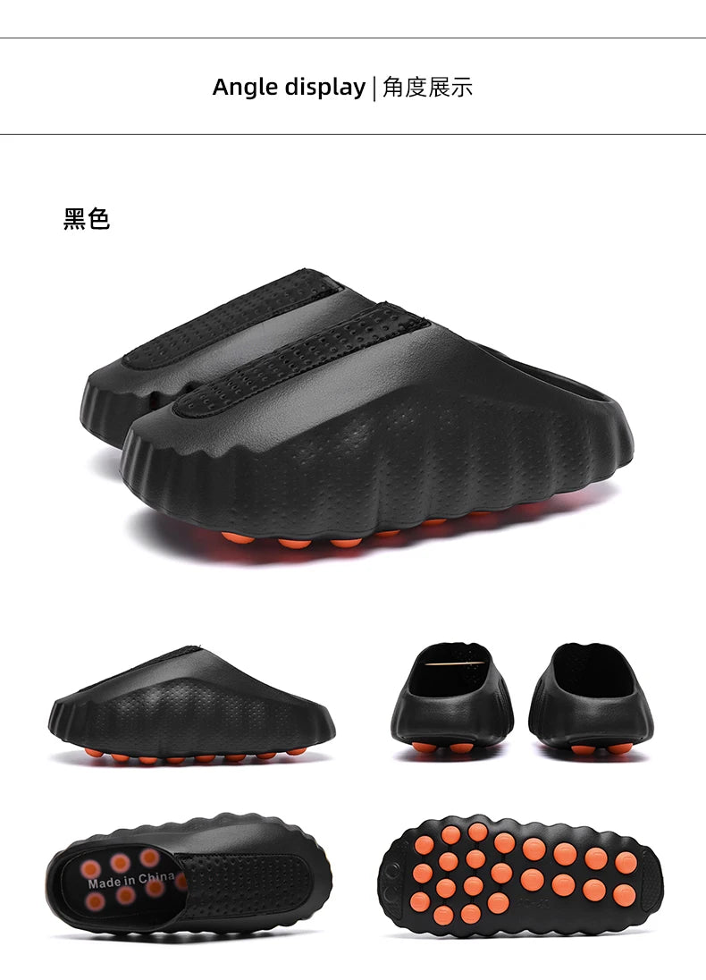 Comfortable Summer Couple Slippers | Massage Particles Slides