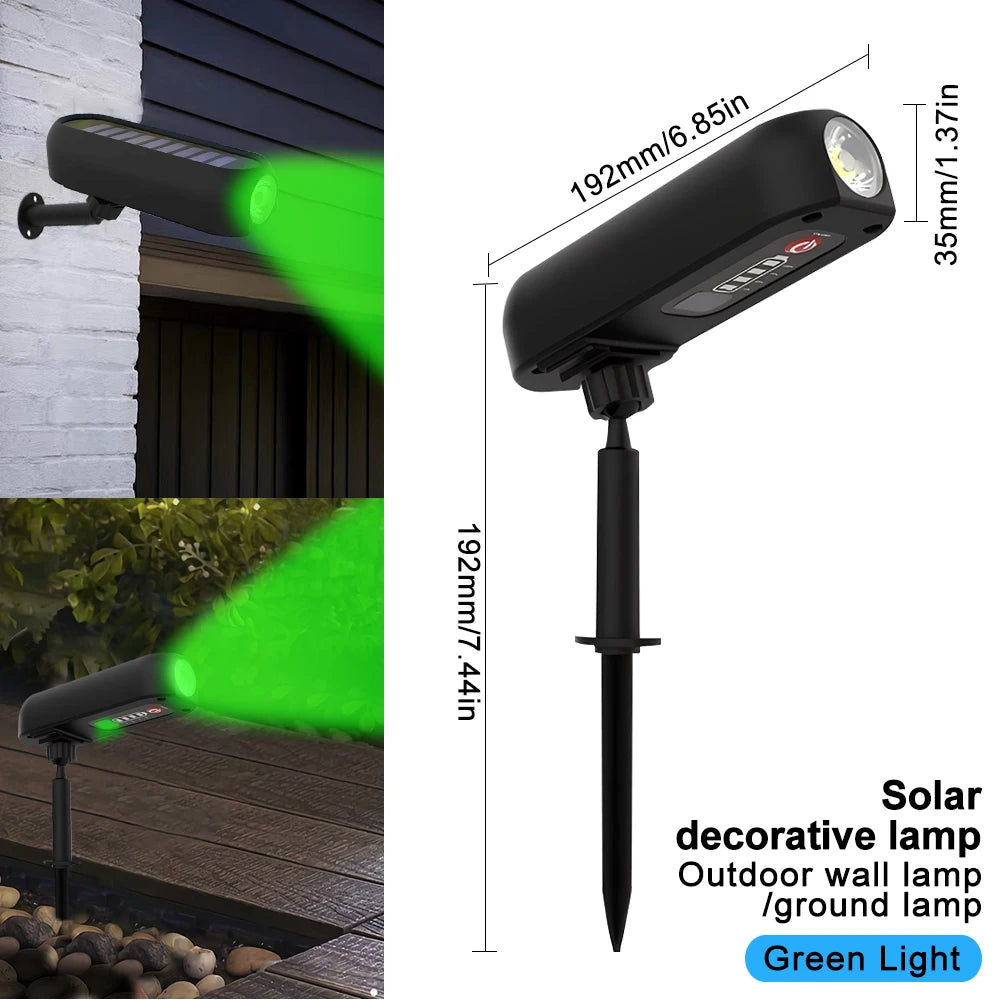 Foco solar para jardín y paisaje | Iluminación exterior impermeable