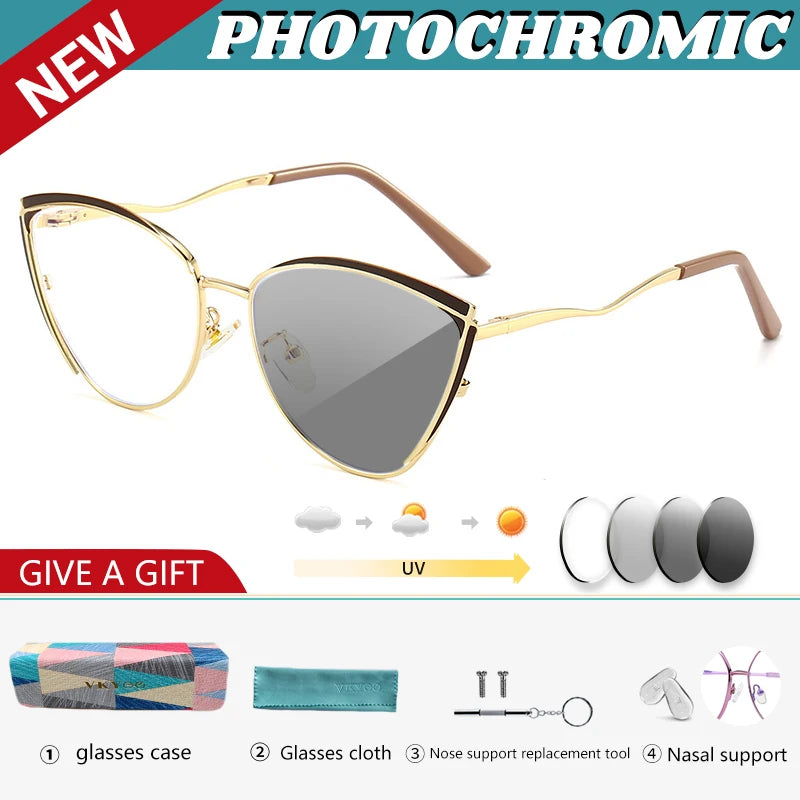 Personalized Cat Eye Glasses for Women | Customizable Style & Comfort