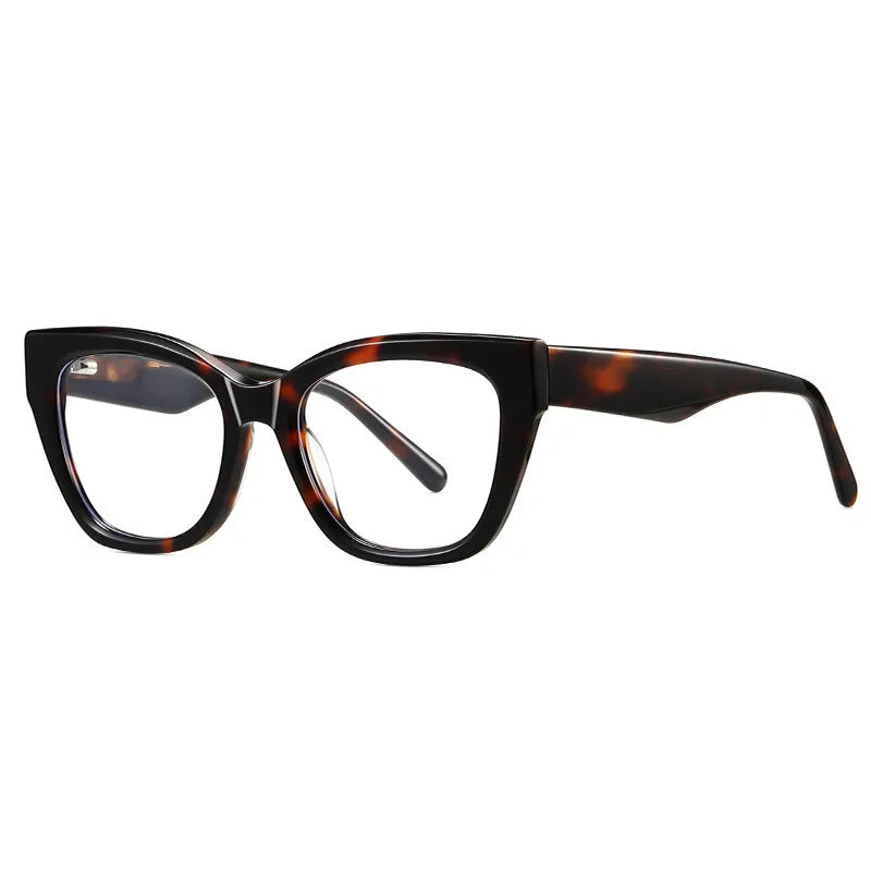 Stylish Cat Eye Acetate Glasses | Blue Light Blocking & Reading Eyewear