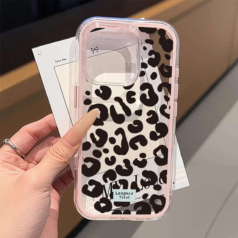 Funda de iPhone Corazón de Amor | Carcasa Transparente Antichoque 2 EN 1