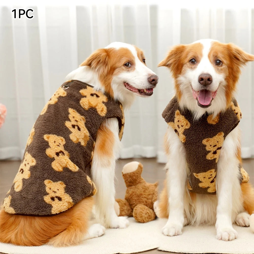 Cozy Pet Flannel Coat | Stylish & Warm Winter Clothing