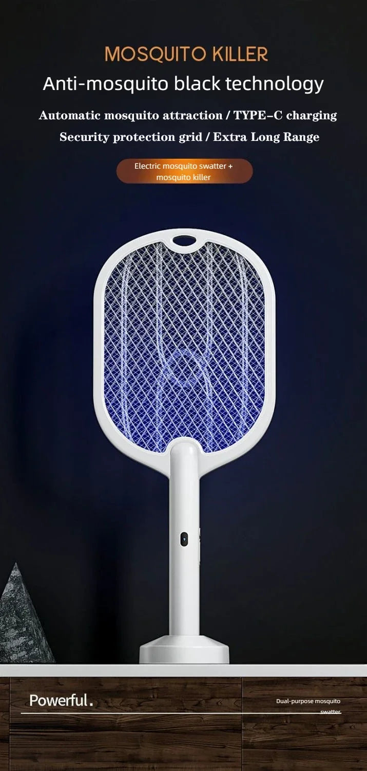 3000V Electric Mosquito Swatter with USB Charging | Pest Control