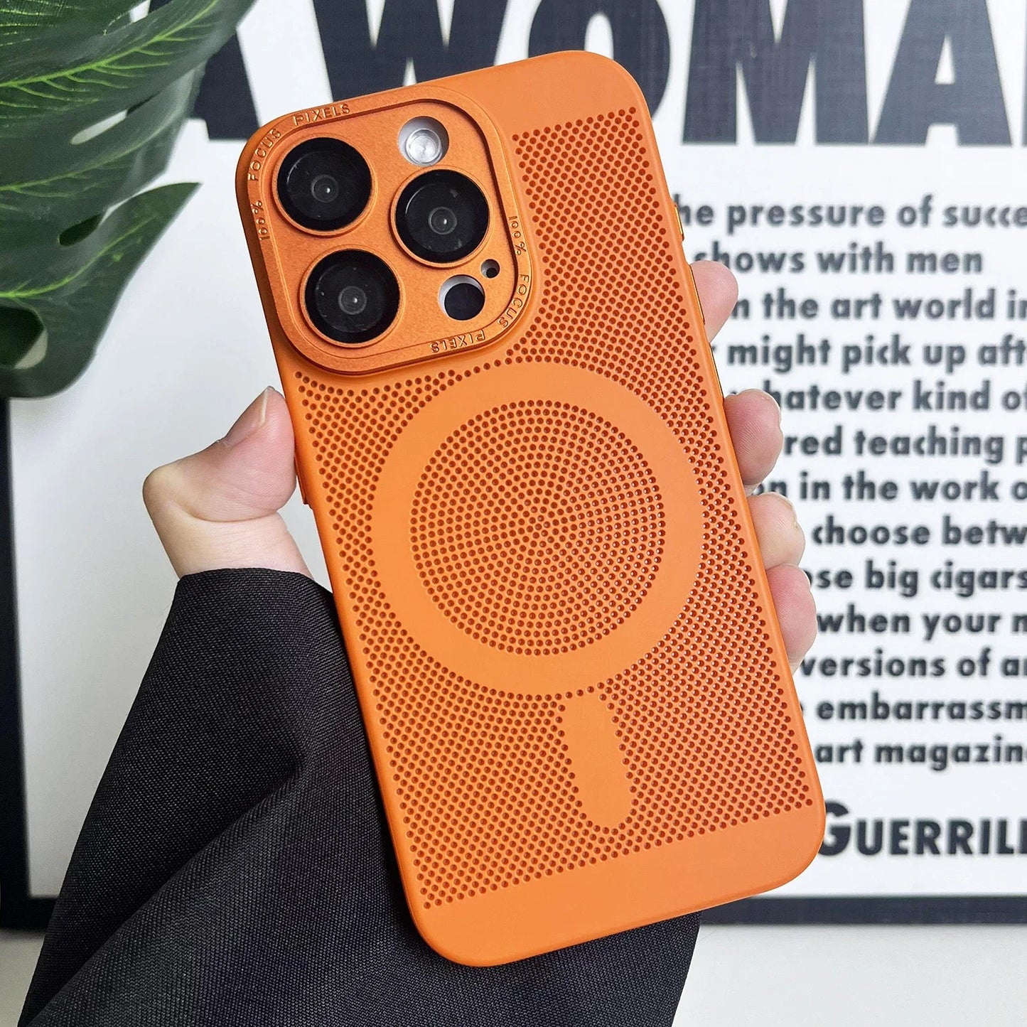 Funda de lujo mate para teléfono con disipación de calor | Protectora y elegante