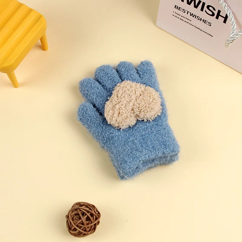 Kids Winter Fleece Gloves | Cozy Plush Mittens for Cold Weather