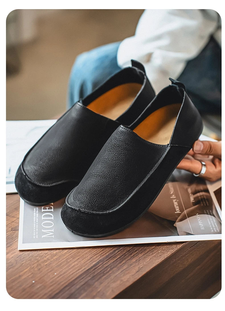Men's Casual Walking Loafers | Soft Leather Comfort Shoes
