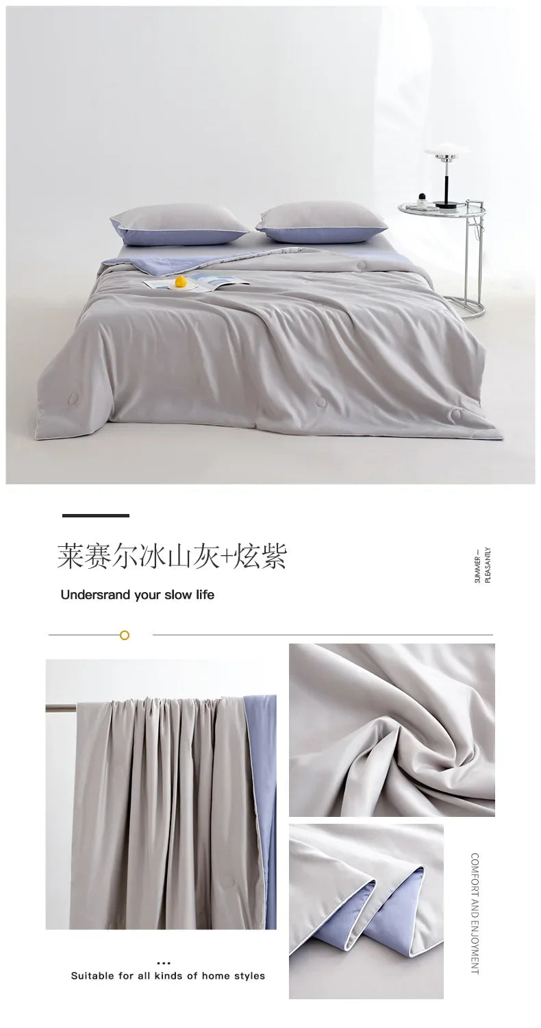 Light Luxury Lyocell Summer Quilt | Soft & Cool Comfort