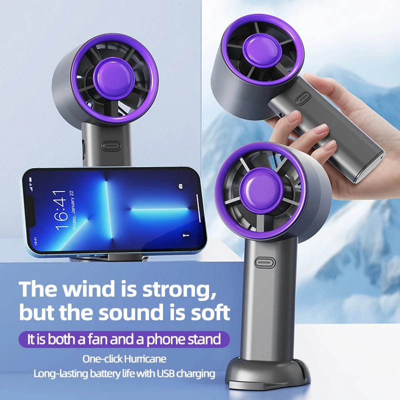 Portable Mini Handheld Fan | USB Rechargeable Mute Travel Fan