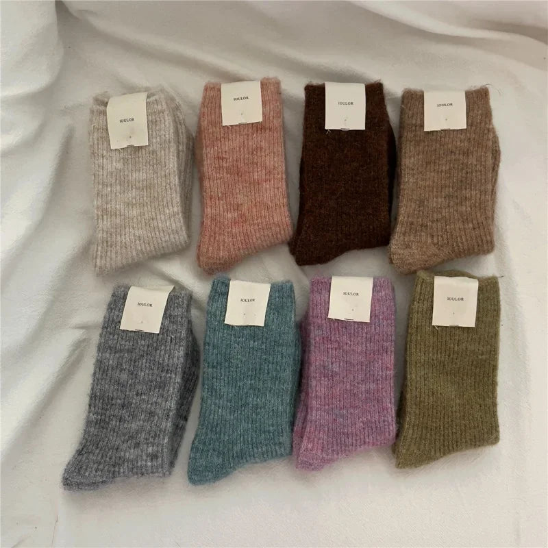 Warm Long Wool Cashmere Thermal Socks for Women | Cozy Comfort