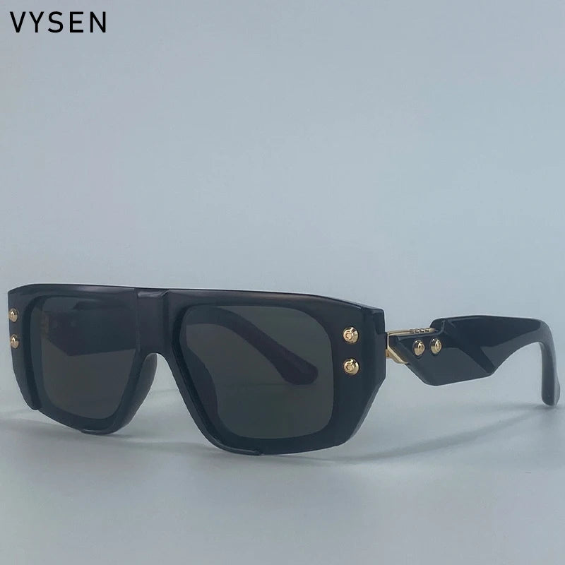 Polarized Steampunk Square Sunglasses for Men | Trendy Fashion Eyewear