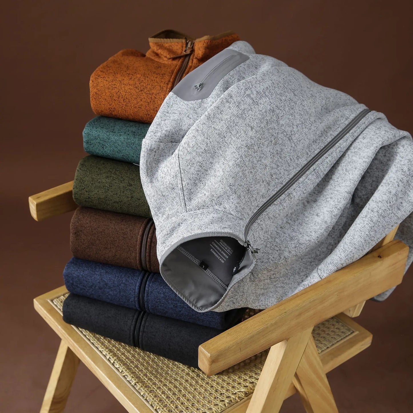 Unisex Winter Fleece Zipper Hoodie | Warm Outdoor Jacket