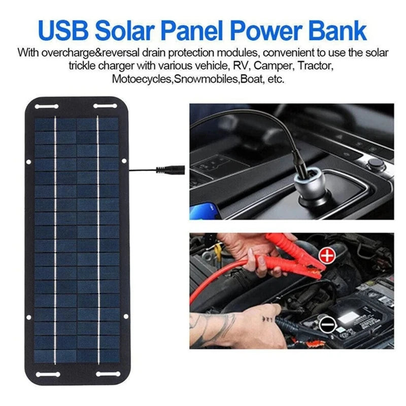 Portable Solar Power Bank | 4-in-1 Outdoor Charging Solution
