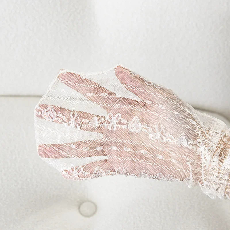 Ultra-Thin Transparent Lace Ruffle Socks for Women | Summer Style