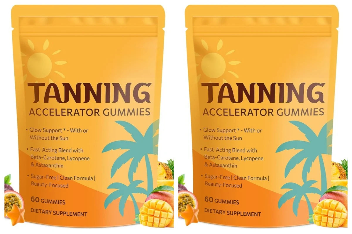 Sunless Tanning Gummies with Astaxanthin & Vitamins | Dewy Glow