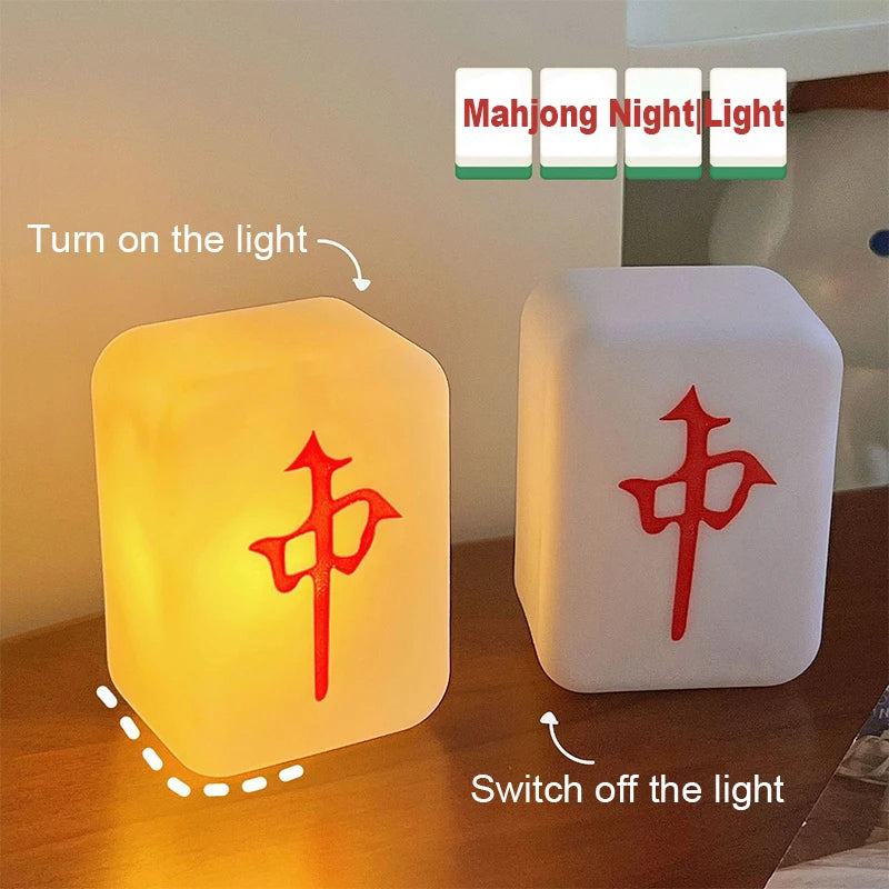 Luz nocturna de mahjong LED creativa | Luz suave de protección ocular