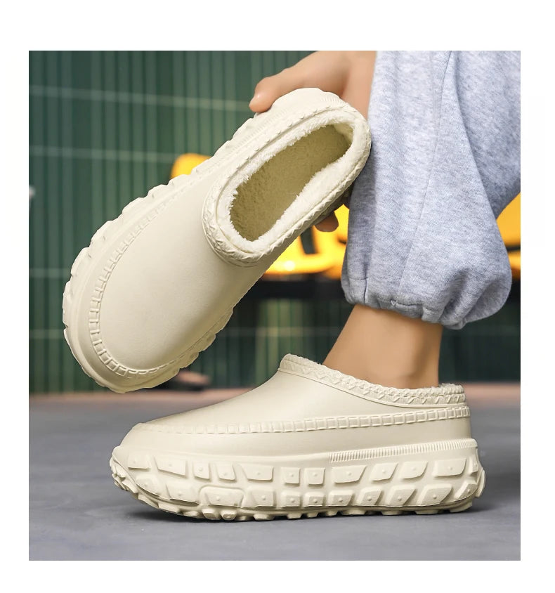 Couples Plush Cotton Slippers | Cozy Winter Indoor Shoes