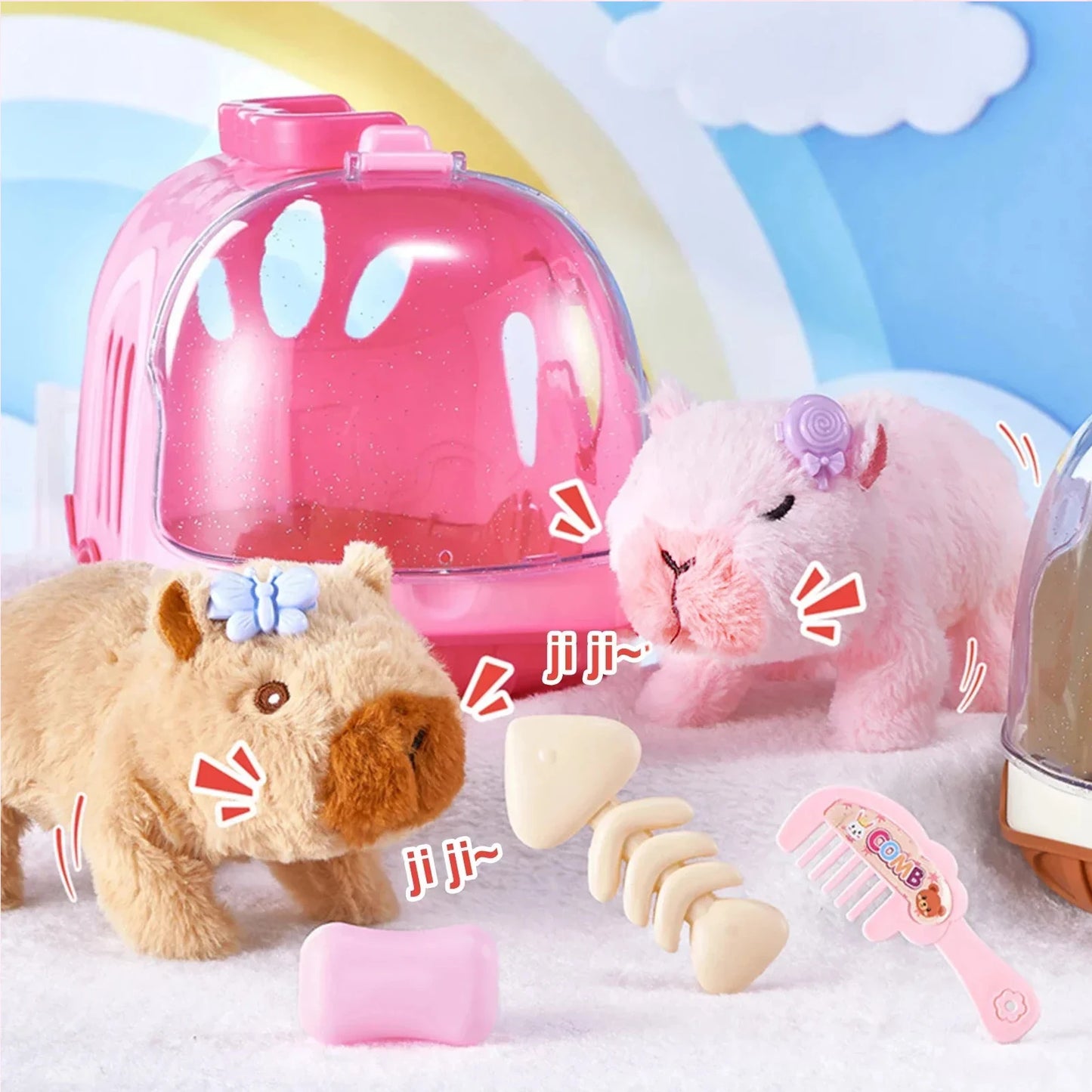 Electric Capybara Walking Doll Toy | Sounds & Plush Fun