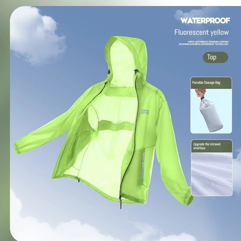 Lightweight Men's Motorcycle Raincoat | Outdoor Storm Protection