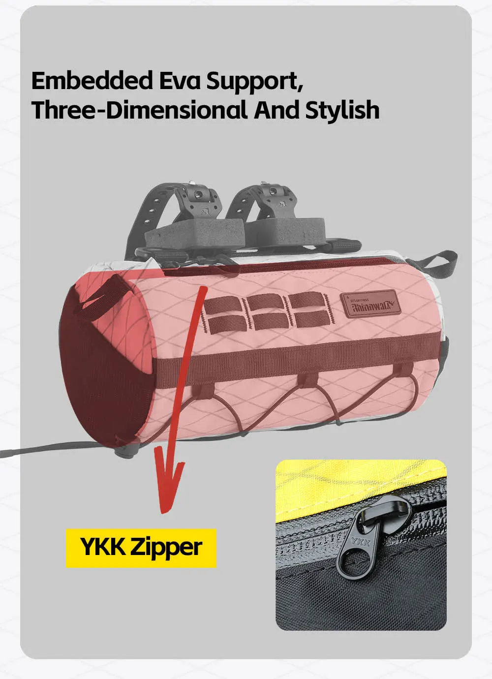 Durable Bike Handlebar Bag | 2.8L Wear-Resistant Bicycle Bag