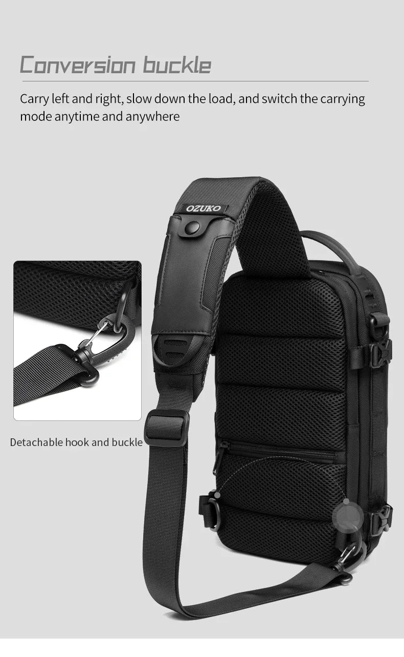 Multifunctional Waterproof Tactical Shoulder Bag | Large Capacity