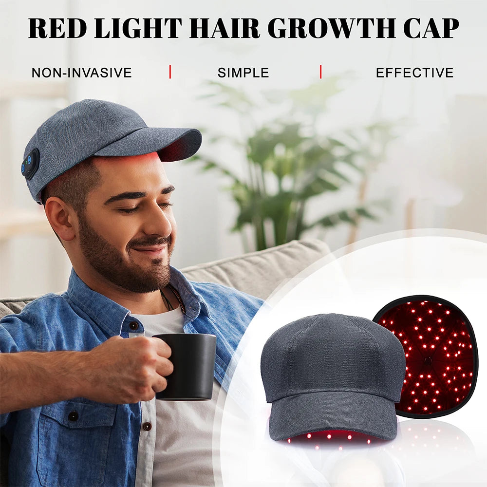 Infrared LED Hair Growth Cap | Red Light Therapy for Regrowth