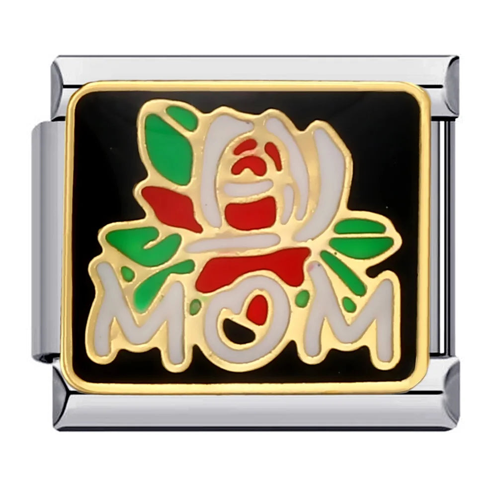 DIY 9mm Letter Stainless Steel Charm | Unique Mother's Day Gift