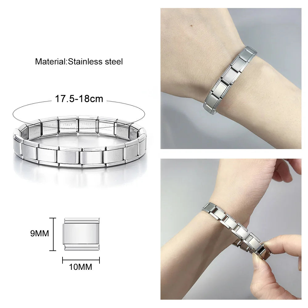 DIY 9mm Letter Stainless Steel Charm | Unique Mother's Day Gift