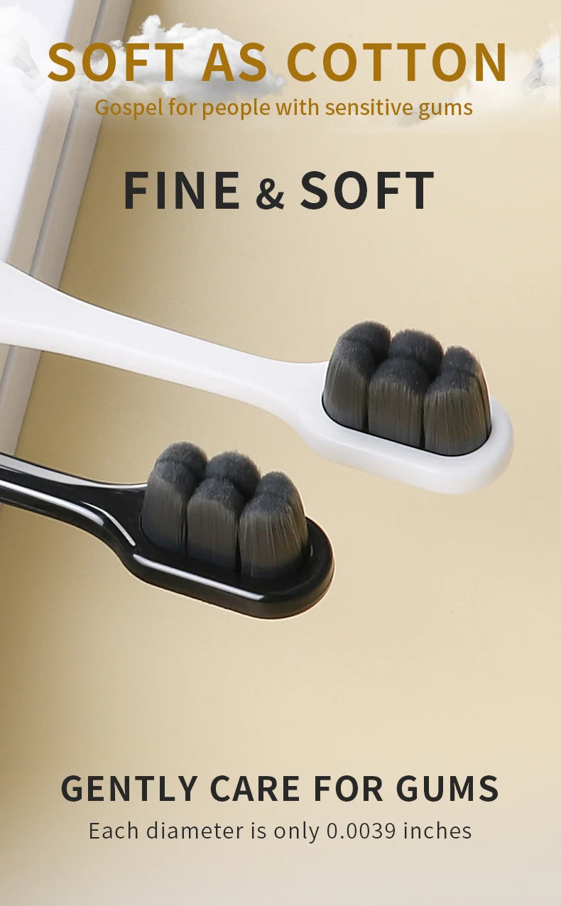 Soft Bristled Toothbrushes for Gum Sensitivity Relief | 2-Pack