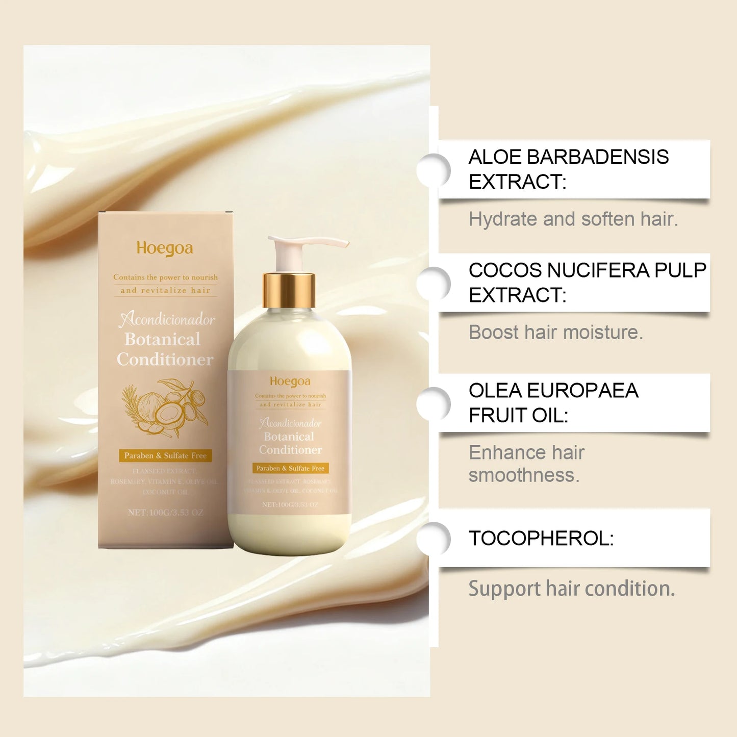 Nourishing & Smoothing Conditioner | Daily Hydrating Hair Care