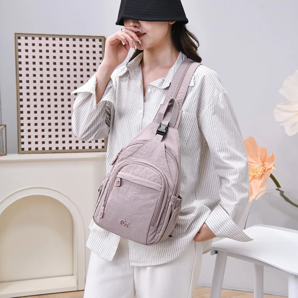 Women's 3-in-1 Convertible Shoulder Chest Bag & Backpack