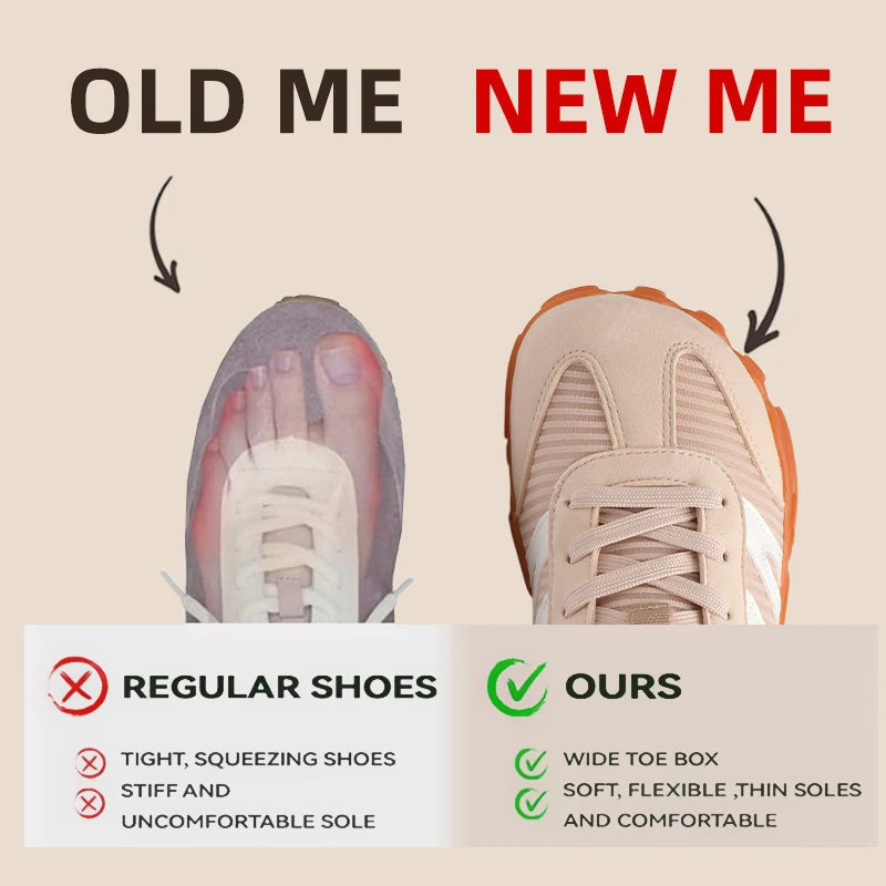 Women's Breathable Barefoot Wide Shoes | Non-Slip Casual Footwear