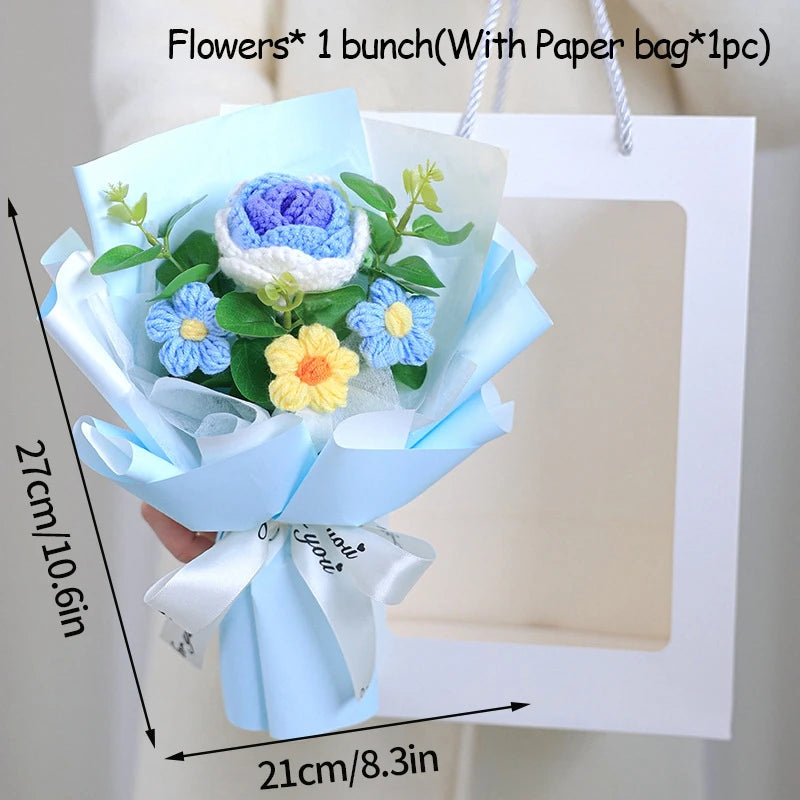 Ramo Eterno de Flores de Ganchillo | El Regalo Perfecto para Cualquier Ocasión