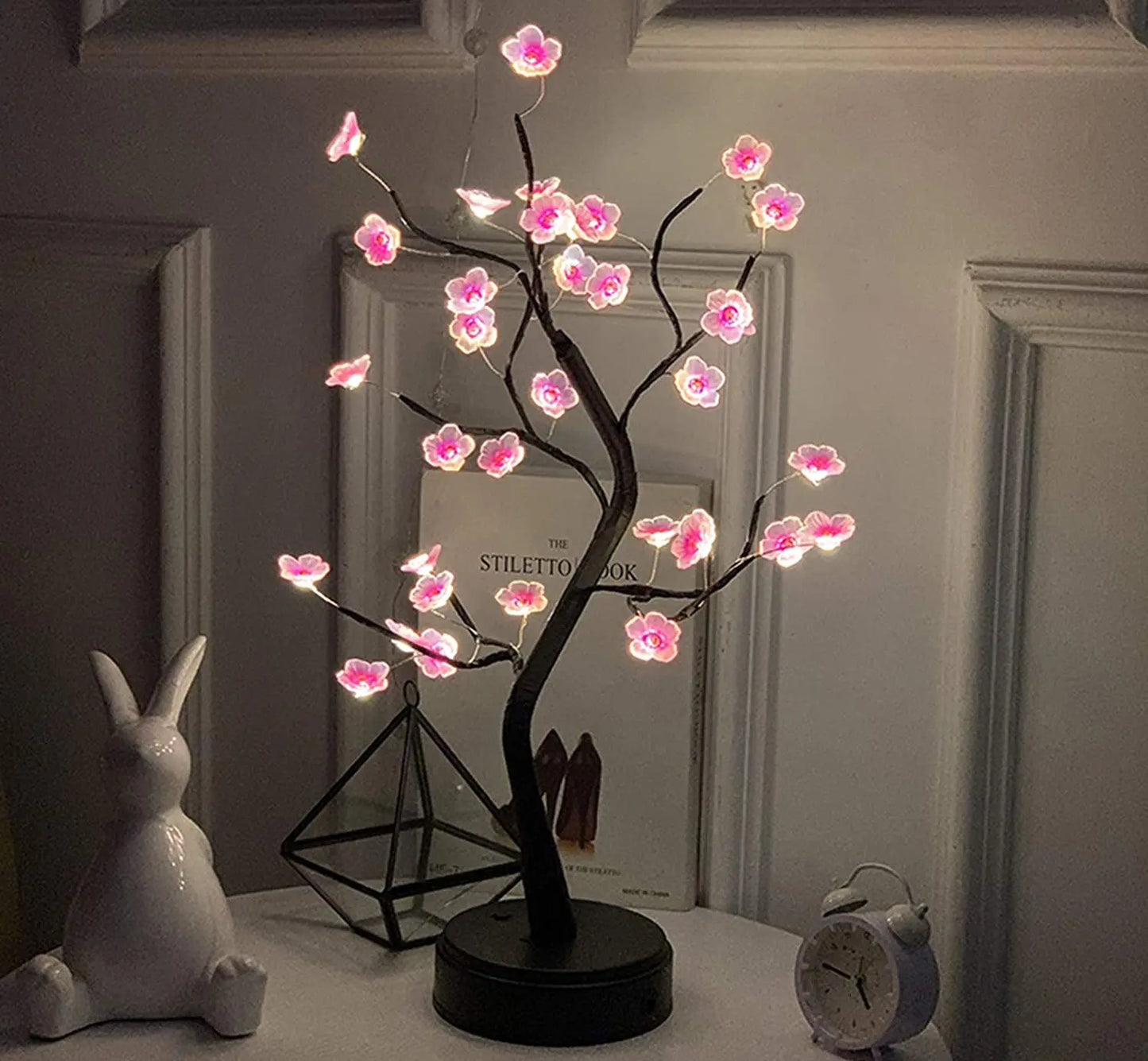 Cherry Blossom Tree LED Night Light | Elegant Table Decor