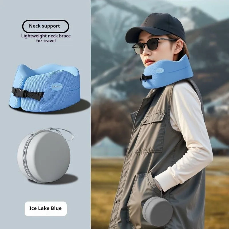 Memory Foam U-Shaped Travel Neck Pillow Soft Comfortable Airplane Car Office Sleeping Support Cushion