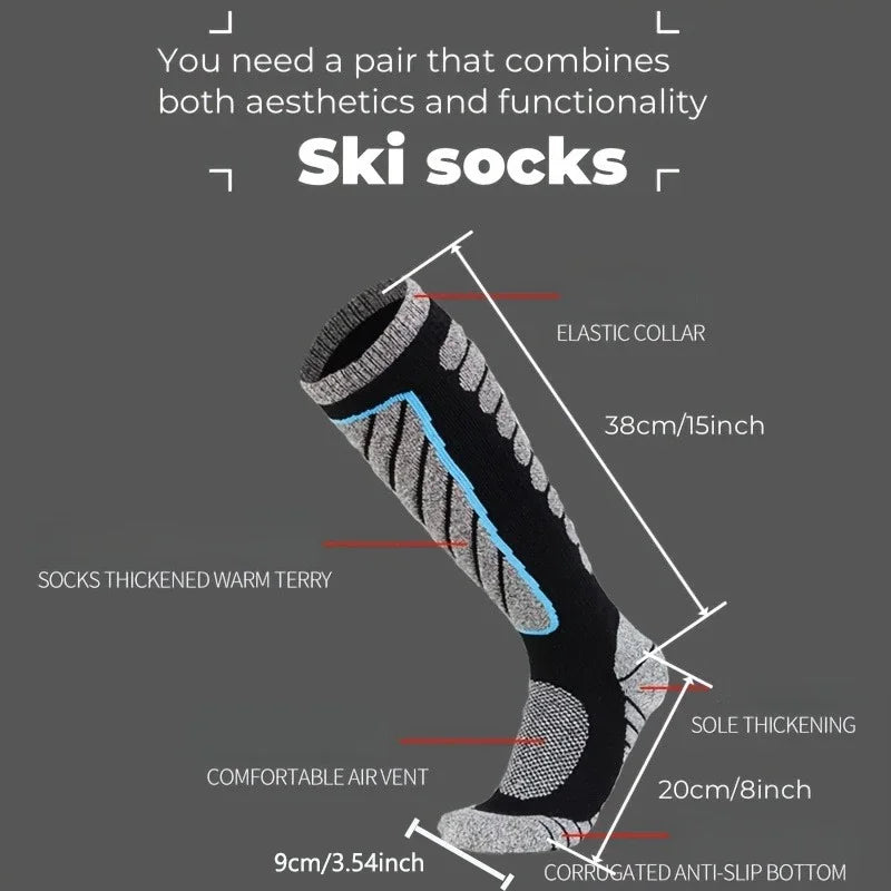 Unisex Compression Knee High Ski Socks | Essential Outdoor Gear