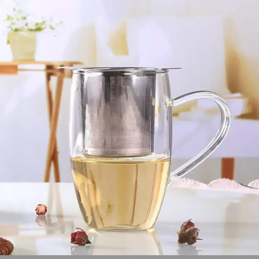 304 Stainless Steel Loose Leaf Tea Infuser with Lid | Brew Perfect Tea & Coffee