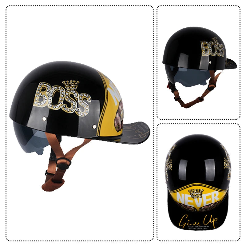 Vintage Personalized Baseball Caps & Half Helmets for All