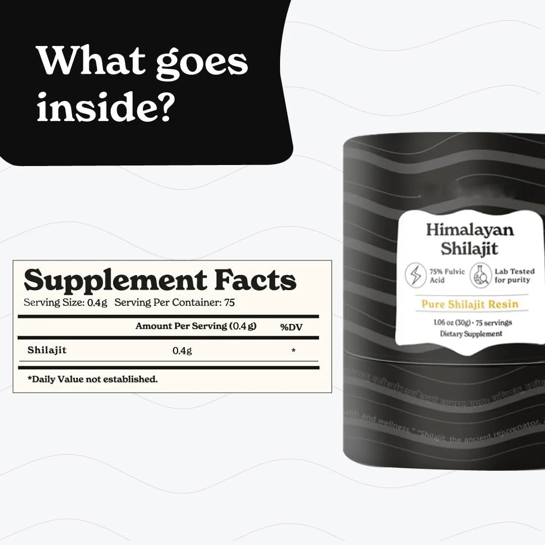 High Potency Pure Himalayan Shilajit Resin for Stamina & Strength