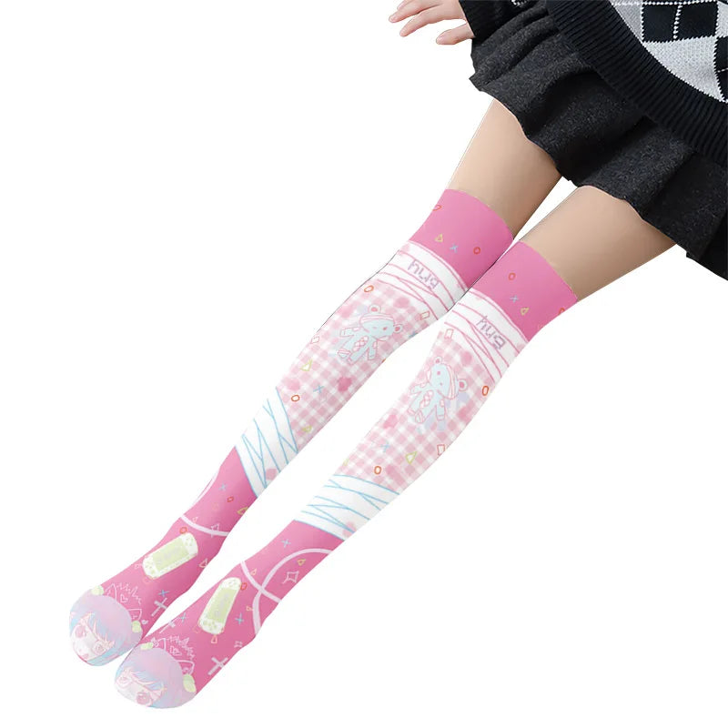 Cute Japanese Lolita Over The Knee Stockings for Women