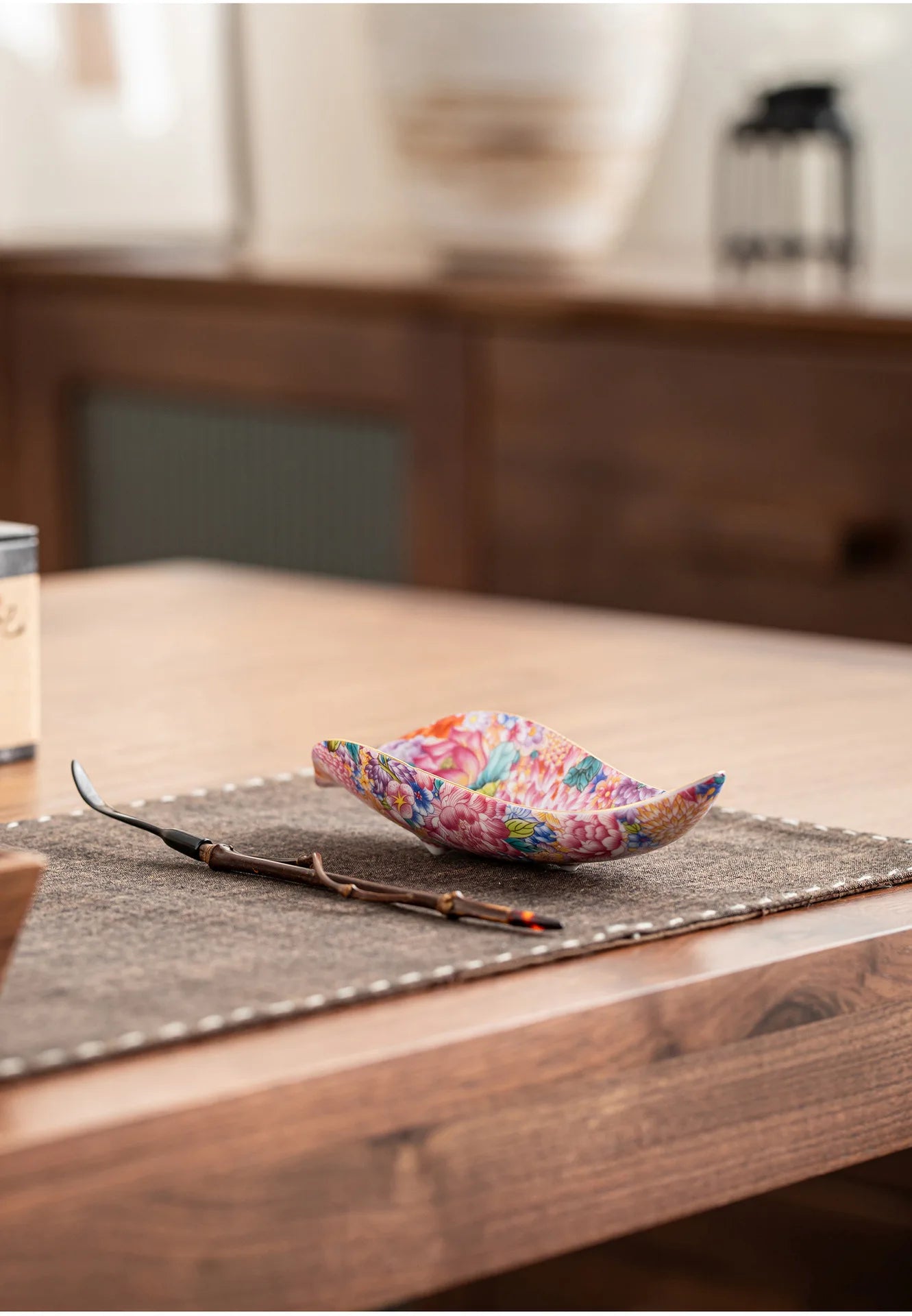 Cucharilla de Cerámica para Té y Café de Hojas Sueltas | Diseño Elegante