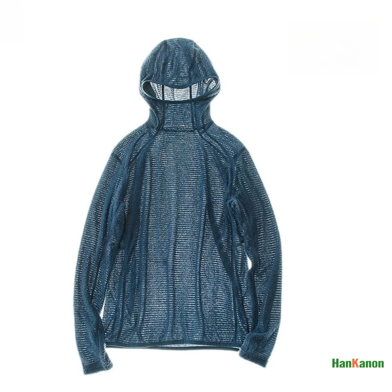 Thermolite® Lightweight Hooded T-Shirt Men's Long Sleeve Thermal Hoodie for Hiking, Camping & Cycling Anti-Static & Anti-Pilling