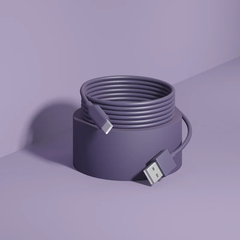 USB Type C Quick Charge Silicone Cable | Fast Charging & Data Transfer