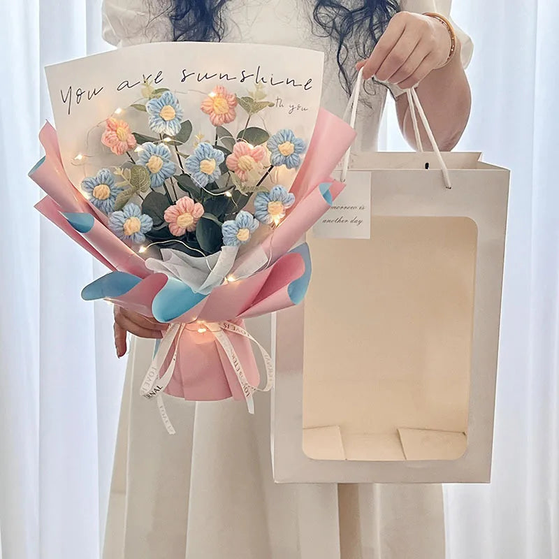 Ramo Eterno de Flores de Ganchillo | El Regalo Perfecto para Cualquier Ocasión