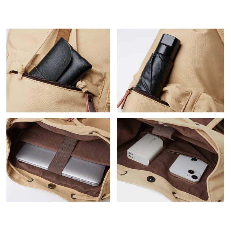 Vintage Large Capacity Backpack for Laptops | Durable Casual Bag