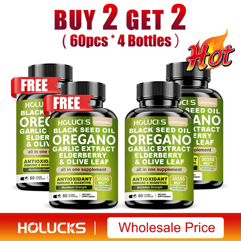 10 in 1 Oregano Oil Supplement with Immune & Digestive Support